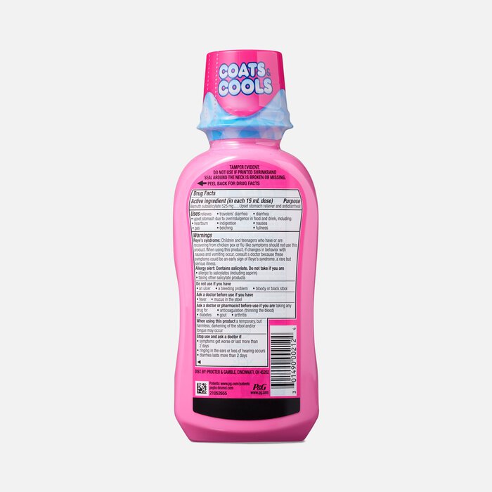 Pepto Bismol Ultra with Instacool Liquid for Nausea & Diarrhea Relief, 12 oz., , large