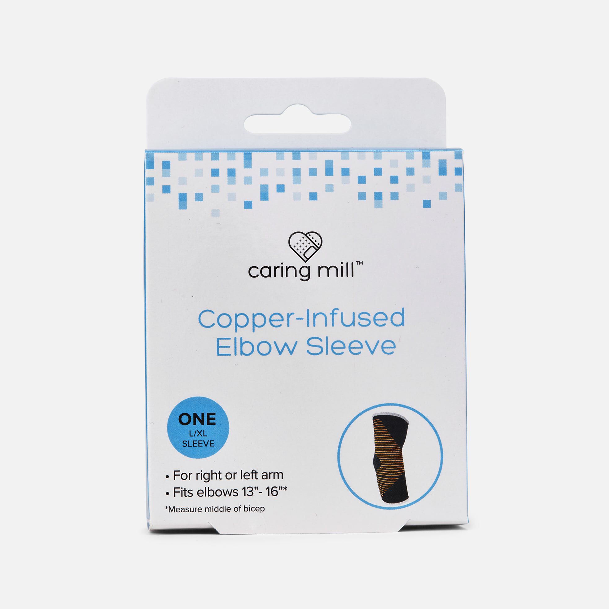 Caring Mill™ Copper-Infused Elbow Compression Sleeve, L/XL, , large