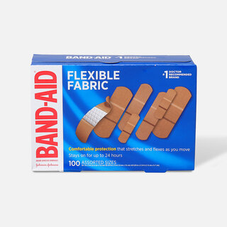BAND-AID® Flexible Fabric Adhesive Bandages, Assorted Sizes