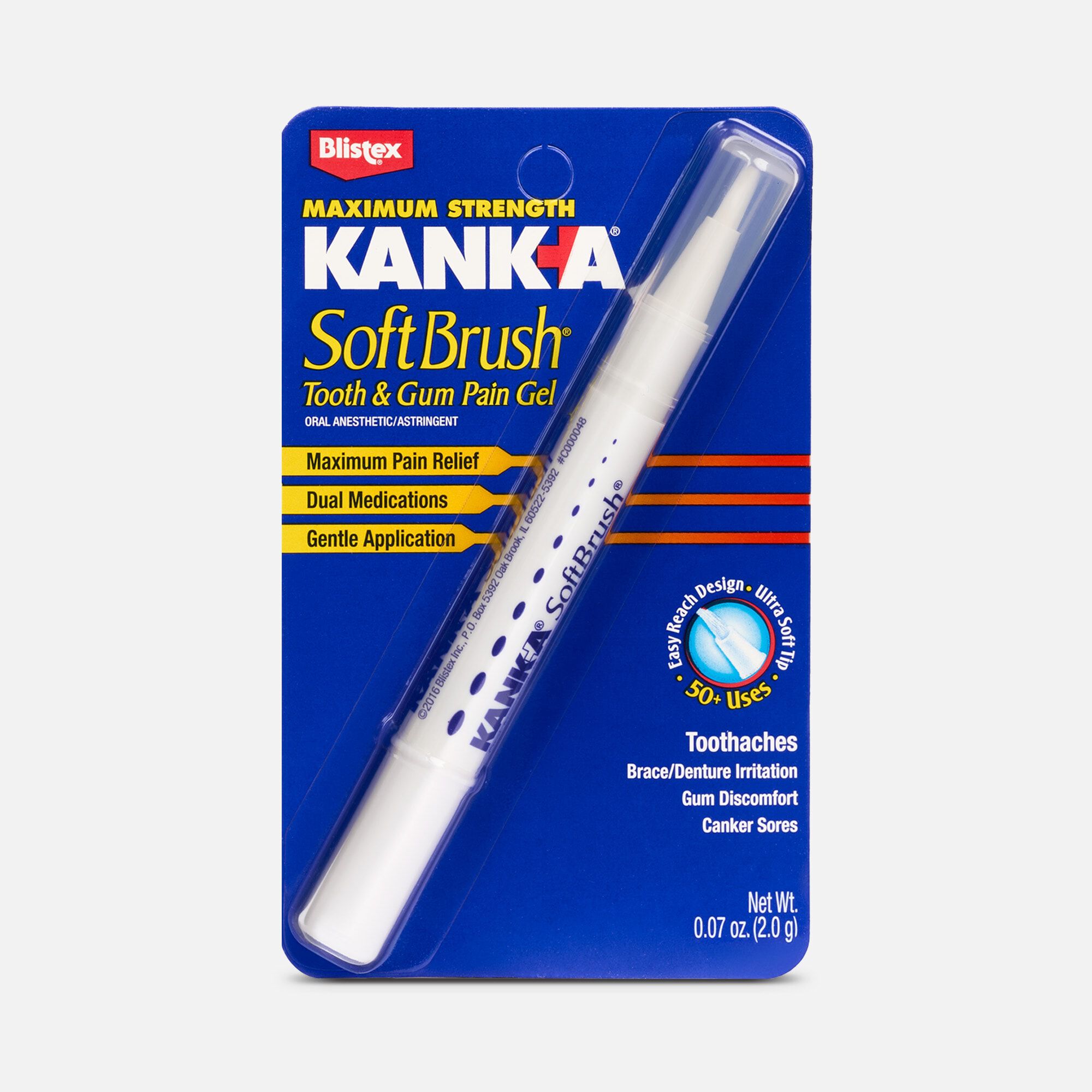 Kank-A Maximum Strength Soft Brush Tooth and Gum Pain Gel, , large