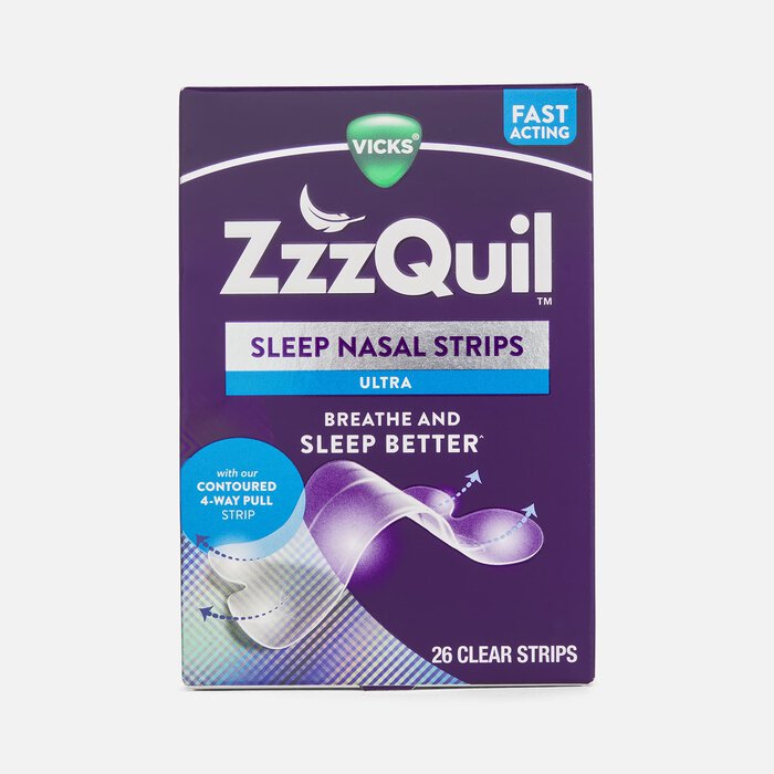 Vicks ZzzQuil Sleep Ultra Nasal Strips, 26 ct., Clear, large
