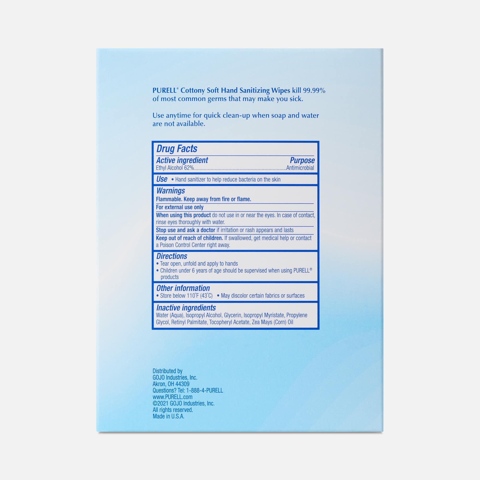 Purell Cottony Soft Hand Sanitizing Wipes, 24 ct., , large