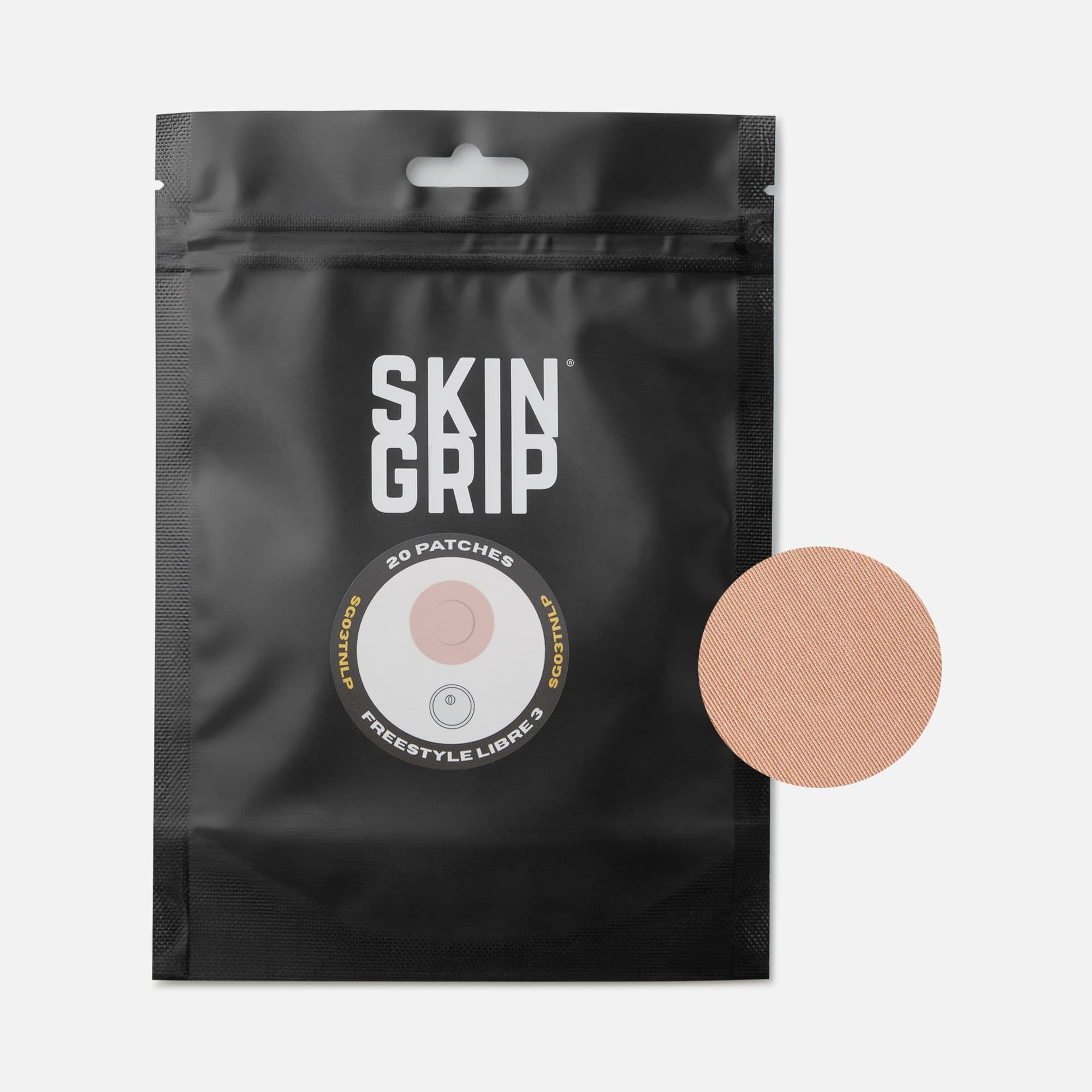 Skin Grip® Libre 3 & 3+ Adhesive Patches, Tan, 20 ct.