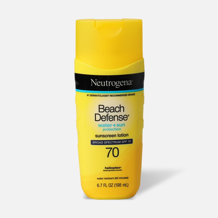 Neutrogena Beach Defense® Sunscreen Lotion, Broad Spectrum, SPF 70, 6.7 oz., , large