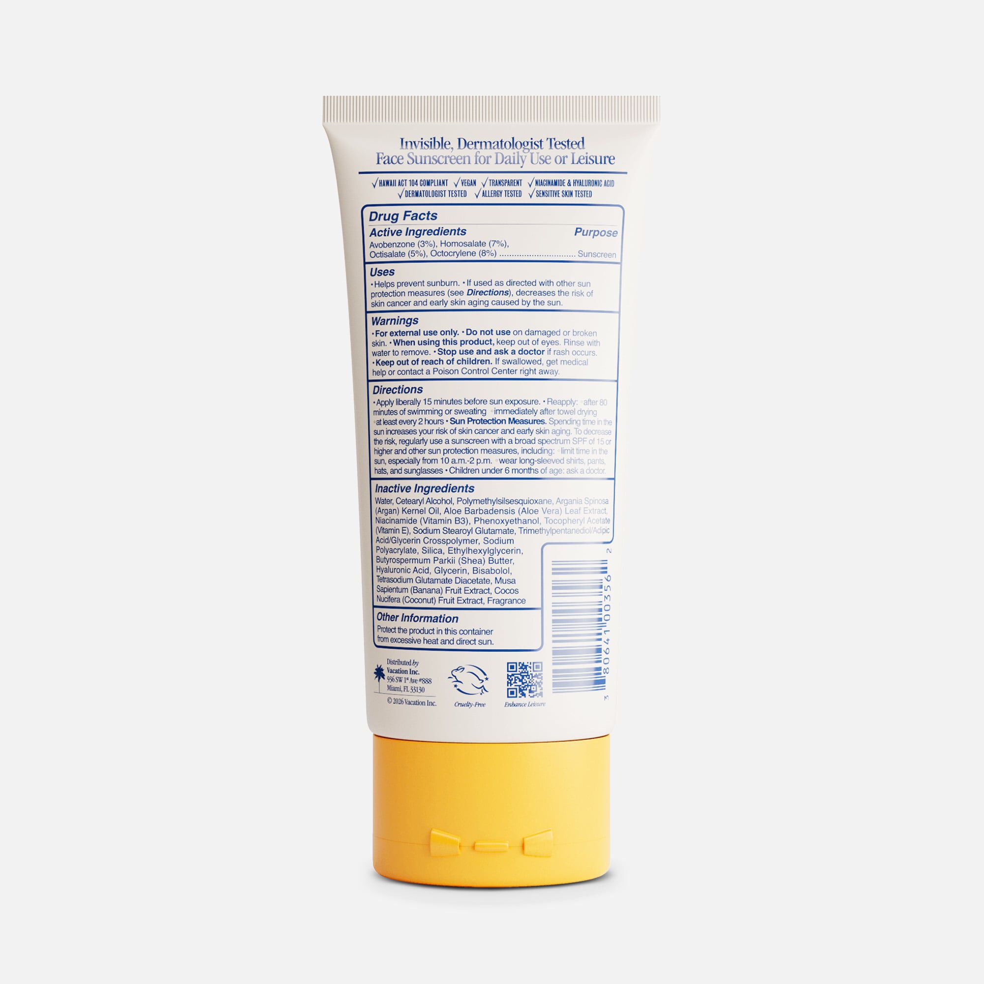 Vacation Classic Face Lotion SPF 45, 3 fl. oz., , large