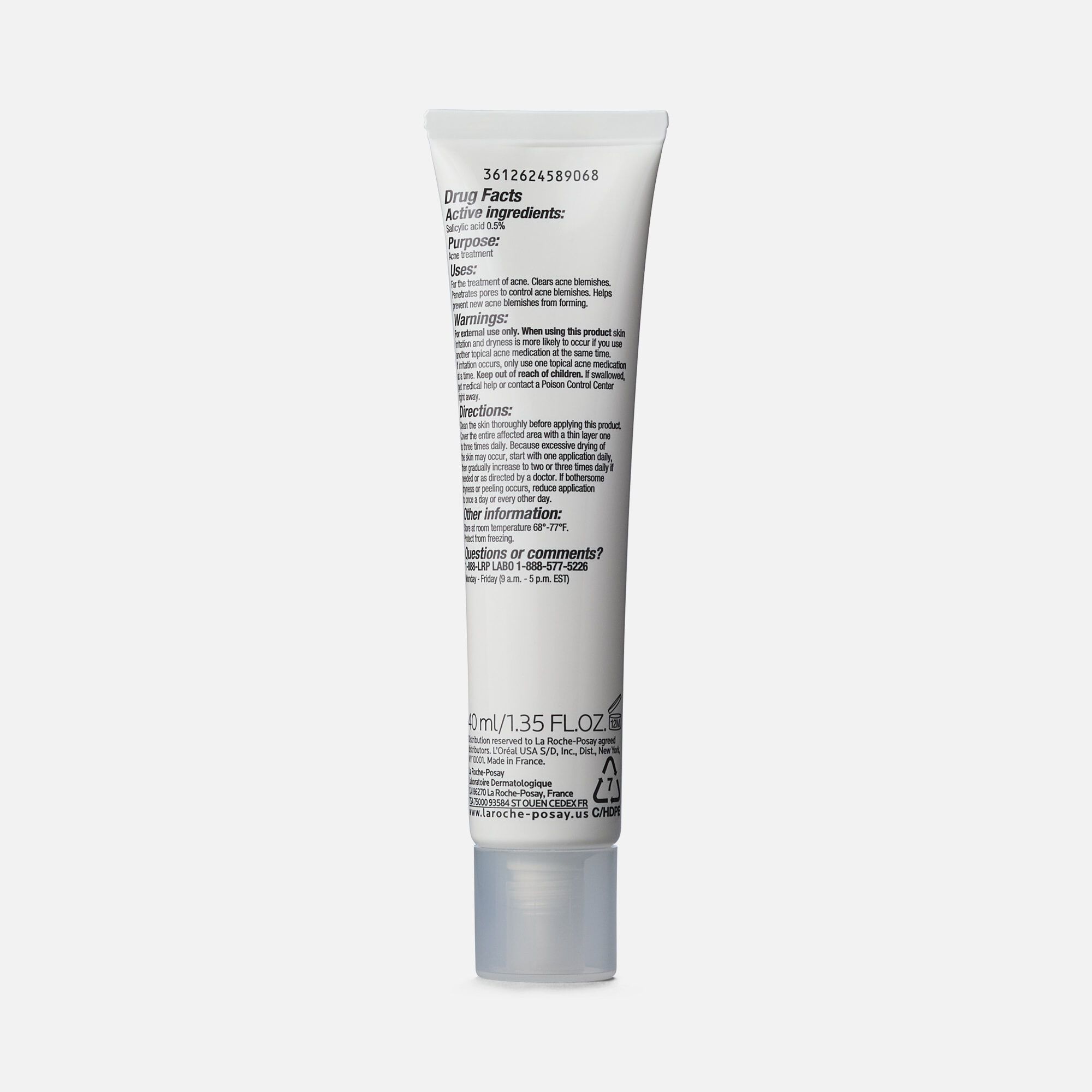 La Roche Posay Effaclar Duo+M Multi-Target Acne Treatment with Salicylic Acid, 1.35 fl. oz., , large