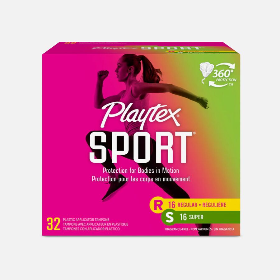 Playtex Sport Regular & Super Tampons Multipack, 32 ct., , large image number 0
