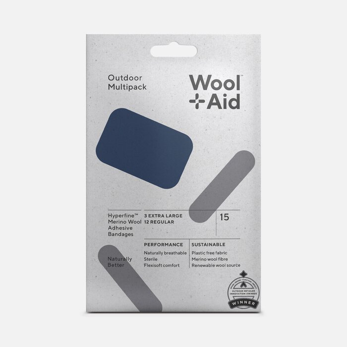 WoolAid Merino Wool Adhesive Bandages, Outdoor Multipack, 15 ct., , large
