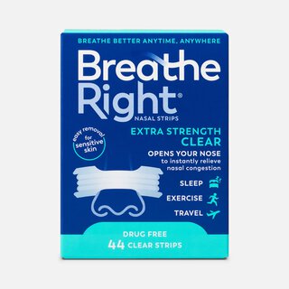 Breathe Right Clear Nasal Strips, Extra Strength, 44 ct.
