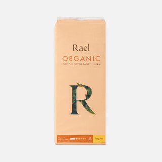 Rael Organic Cotton Cover Panty Liners, Regular, 60 ct.