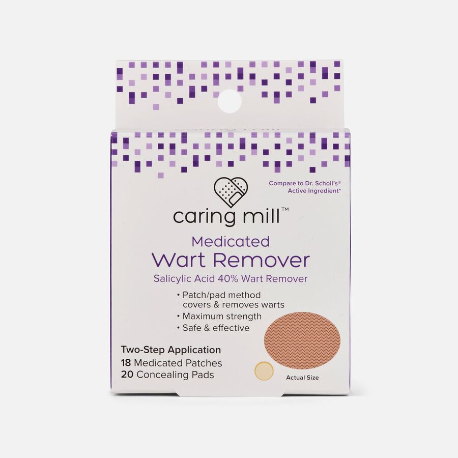 Caring Mill™ Wart Remover Medicated Discs,18 ct. Medicated Patches and 20 Concealing Pads, , large image number 0