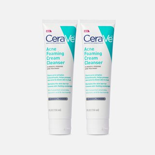 CeraVe Acne Foaming Cream Cleanser, 5 oz. (2-Pack)