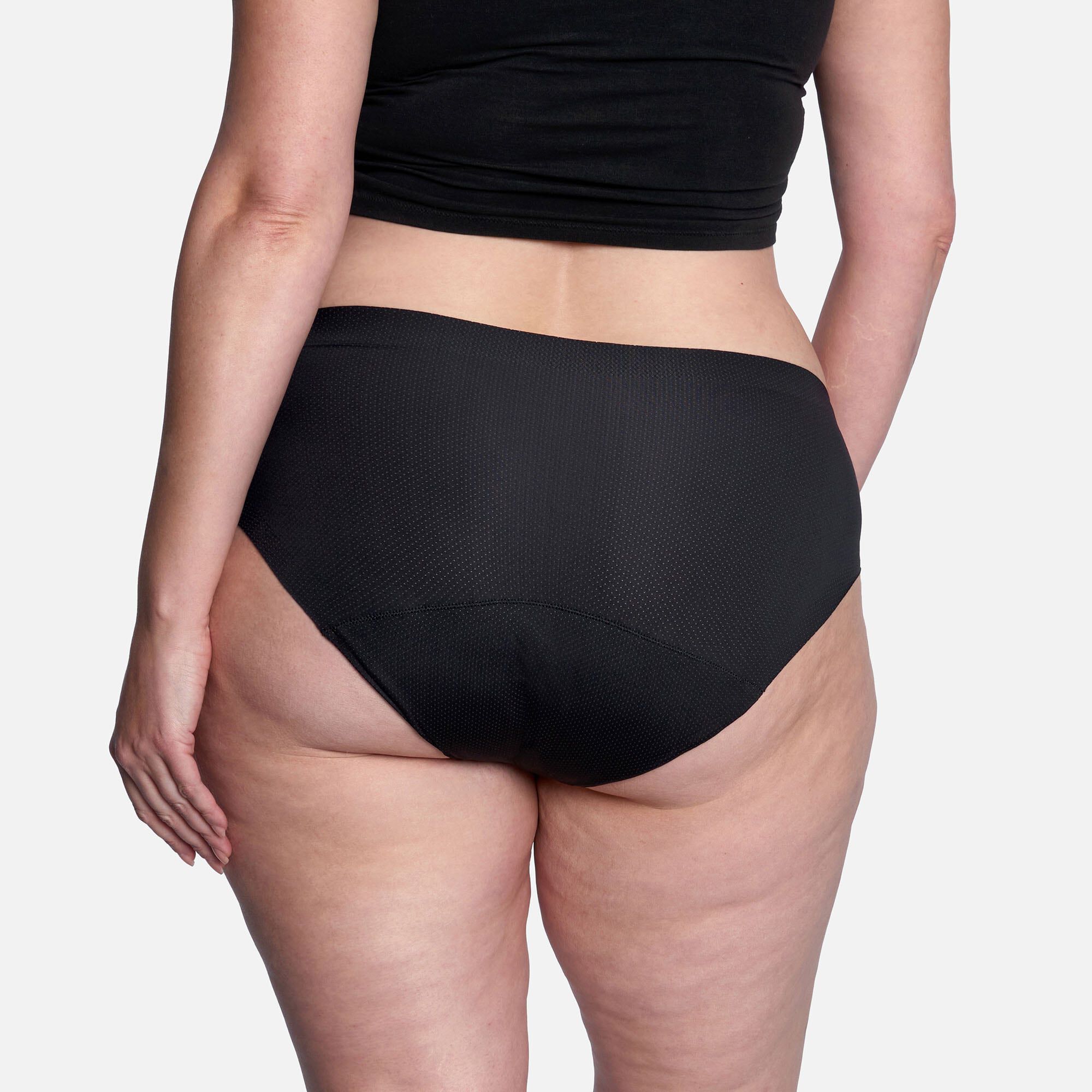 Thinx Breathable Hiphugger Period Underwear, Black, , large