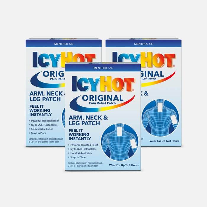 Icy Hot Extra Arms Neck Leg Patch, 5 ct. (3-Pack), , large