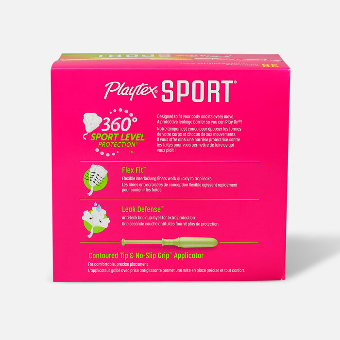 Playtex Sport Super Tampons, Unscented, 36 ct., , large