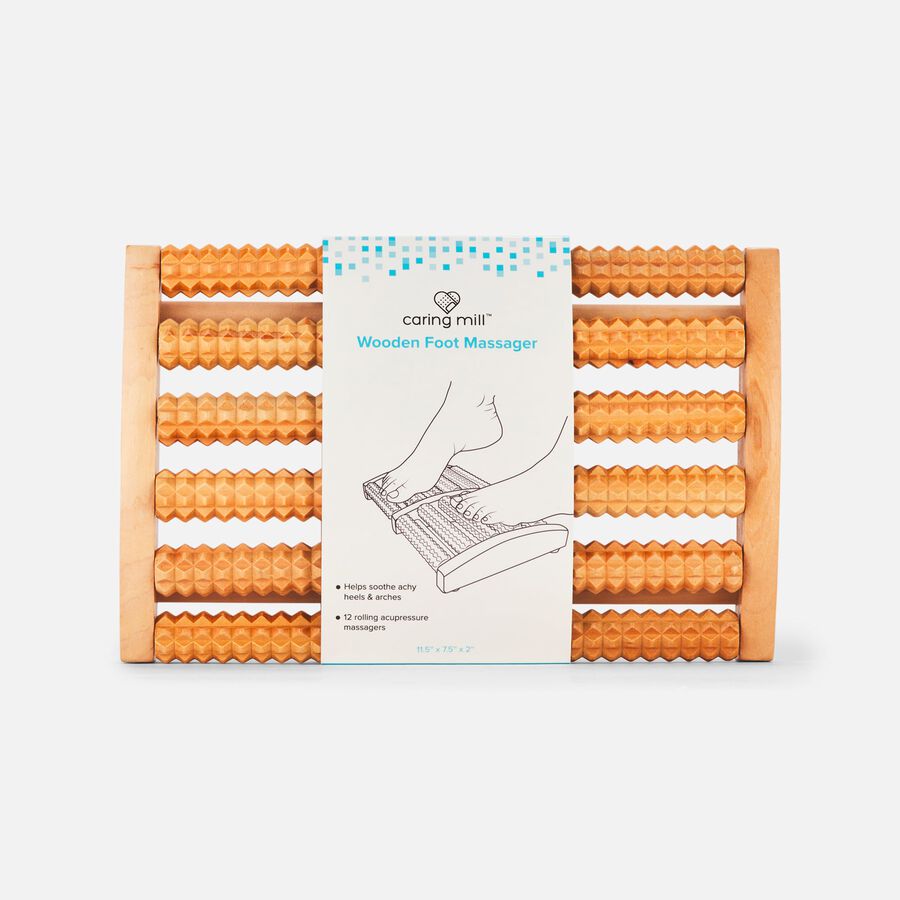 Caring Mill&trade;  Foot Pain Relief Multi Roller, Wood, , large image number 1