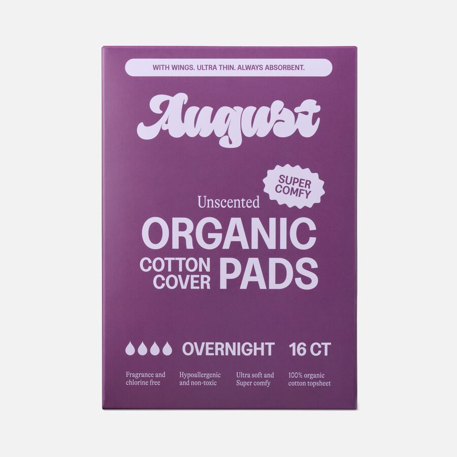 August Overnight Pads, 16 ct., , large image number 0