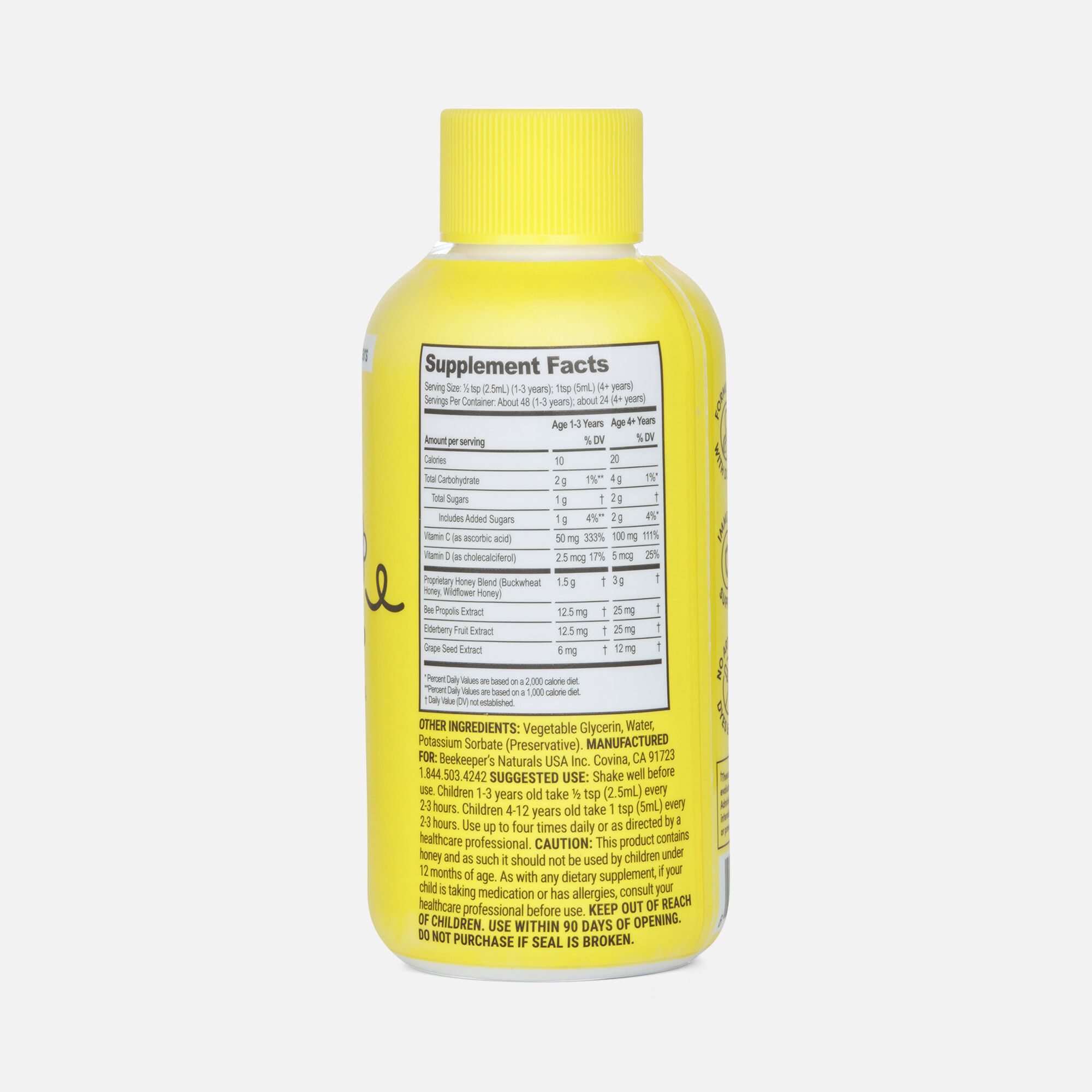 Beekeeper's Naturals Kid's Daytime Cough Syrup, 4 fl oz., , large