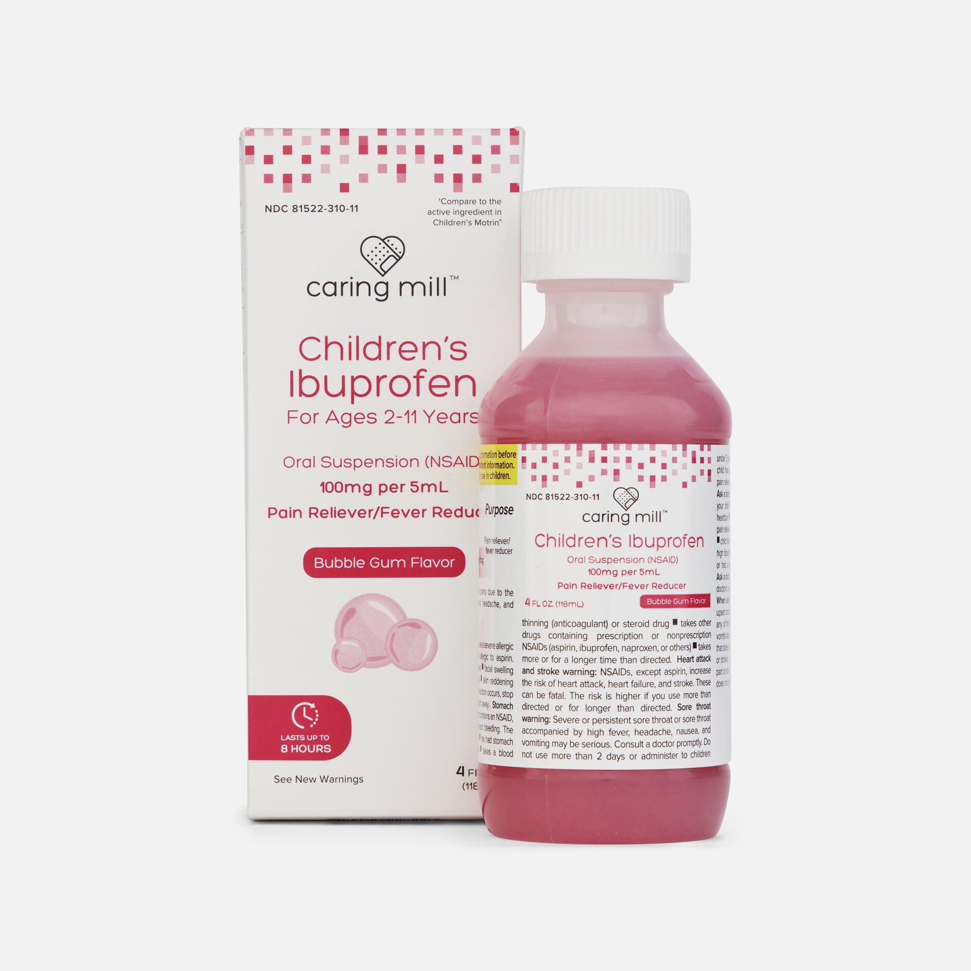 Caring Mill™ Children’s Ibuprofen Pain Reliever/Fever Reducer, 4 fl oz., , large
