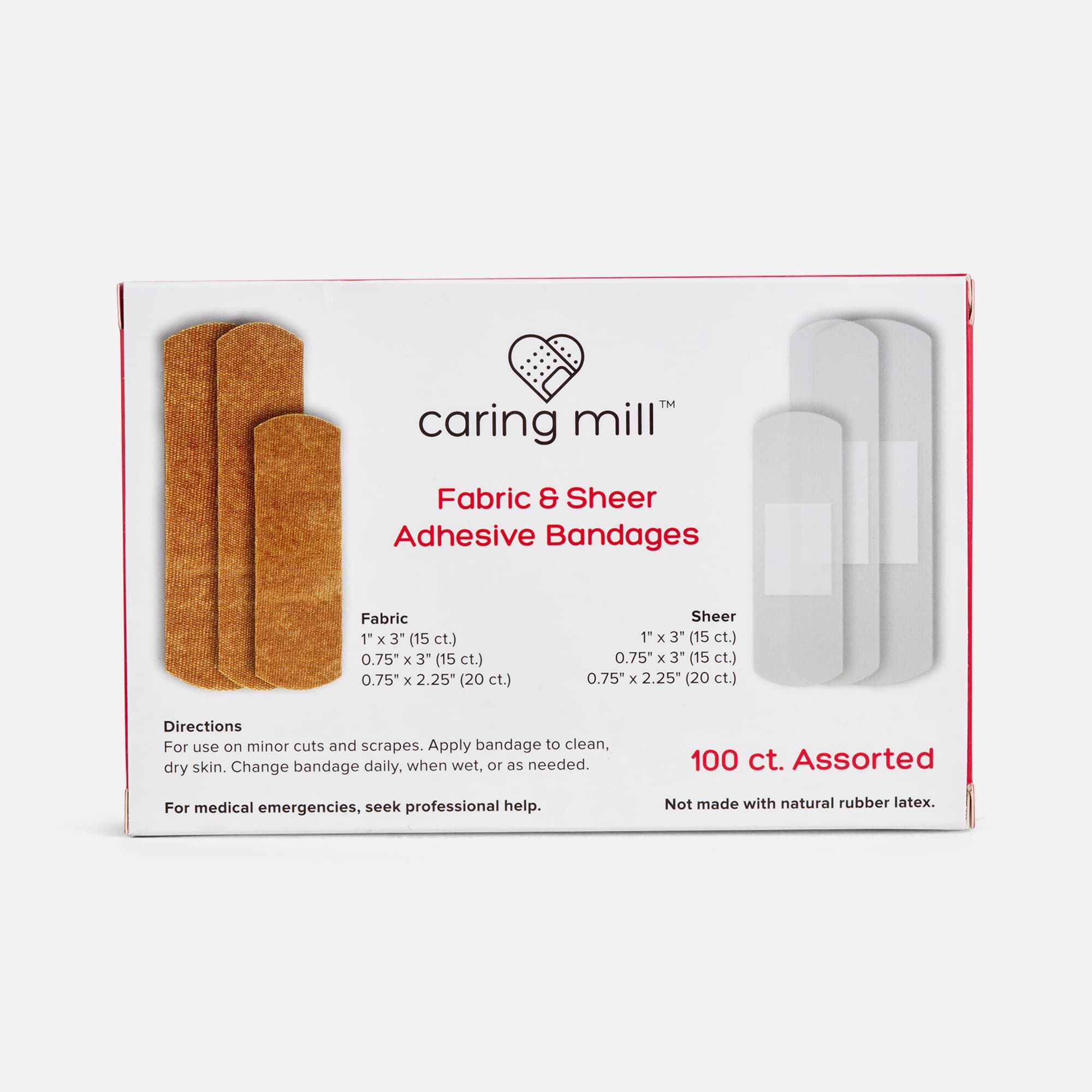 Caring Mill™ Assorted Bandages, Fabric & Sheer, 100 ct., , large