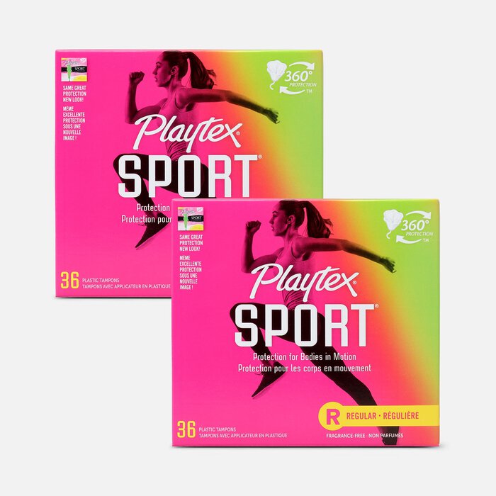 Playtex Sport Regular Tampons, Unscented, 36 ct. (2-Pack), , large