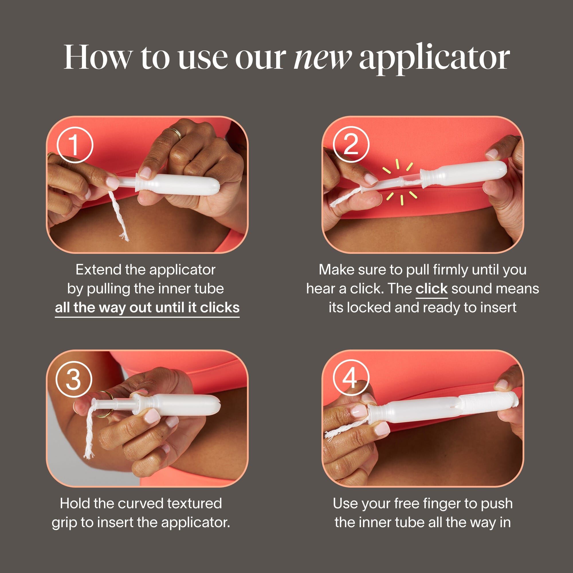 Cora Organic Cotton Applicator Tampons, Regular/Super, 32 ct., , large