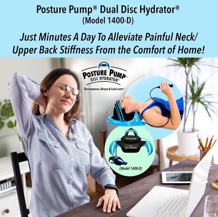 Posture Pump® Dual Disc Hydrator®, Relieves Neck Pain, Model 1400-D, , large