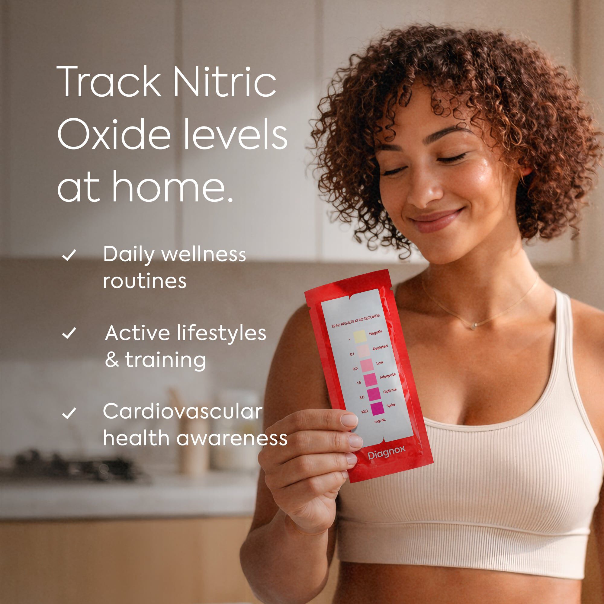 Diagnox Nitric Oxide Saliva Test Strips, At-Home Test for Wellness, Cardiovascular, and Men's Health, 30 ct., , large
