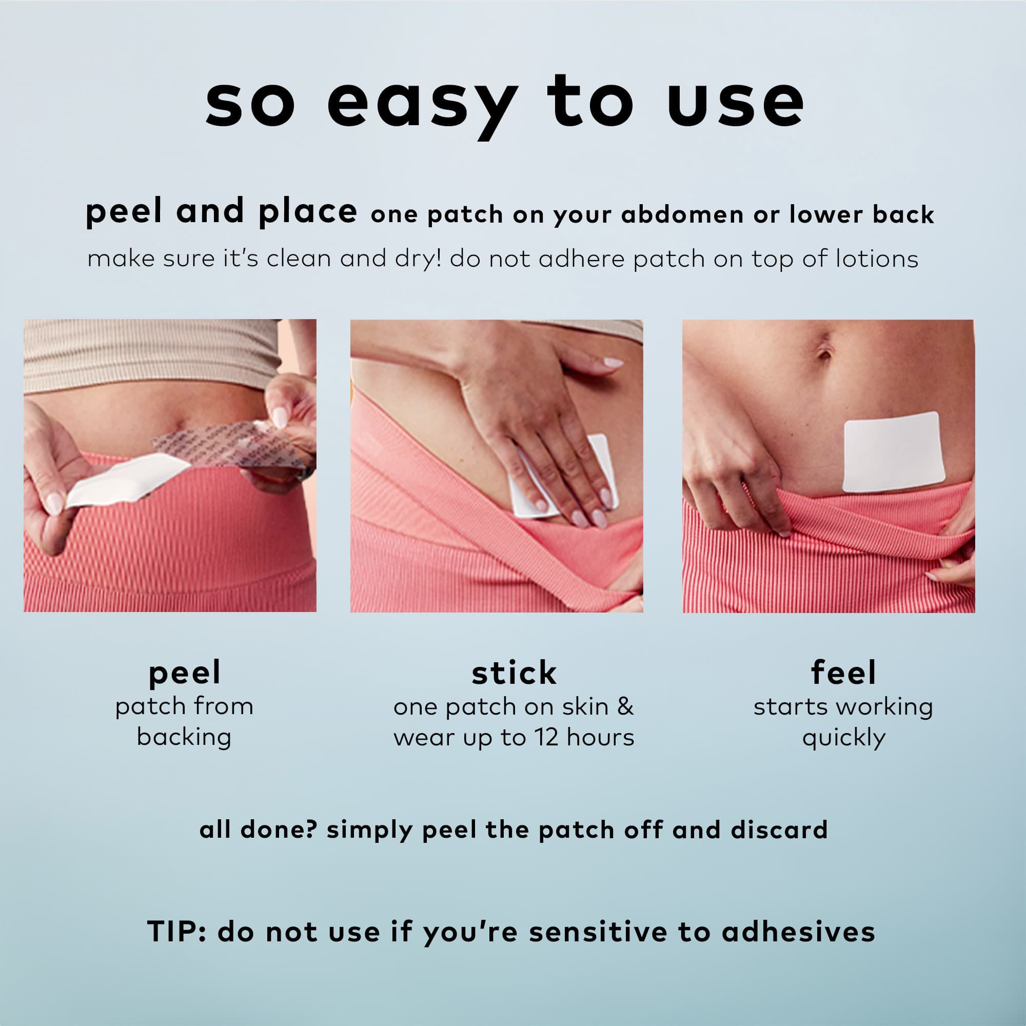 The Good Patch® Cycle - Pain Patch,  4 ct., , large