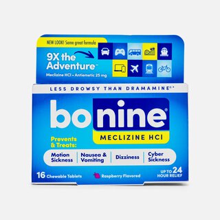 Bonine® Motion Sickness Tablets, Raspberry, 16 ct.