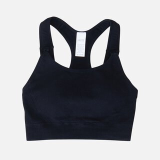 Ingrid + Isabel Basics Seamless Maternity + Nursing Sport Bra, Black, Size S