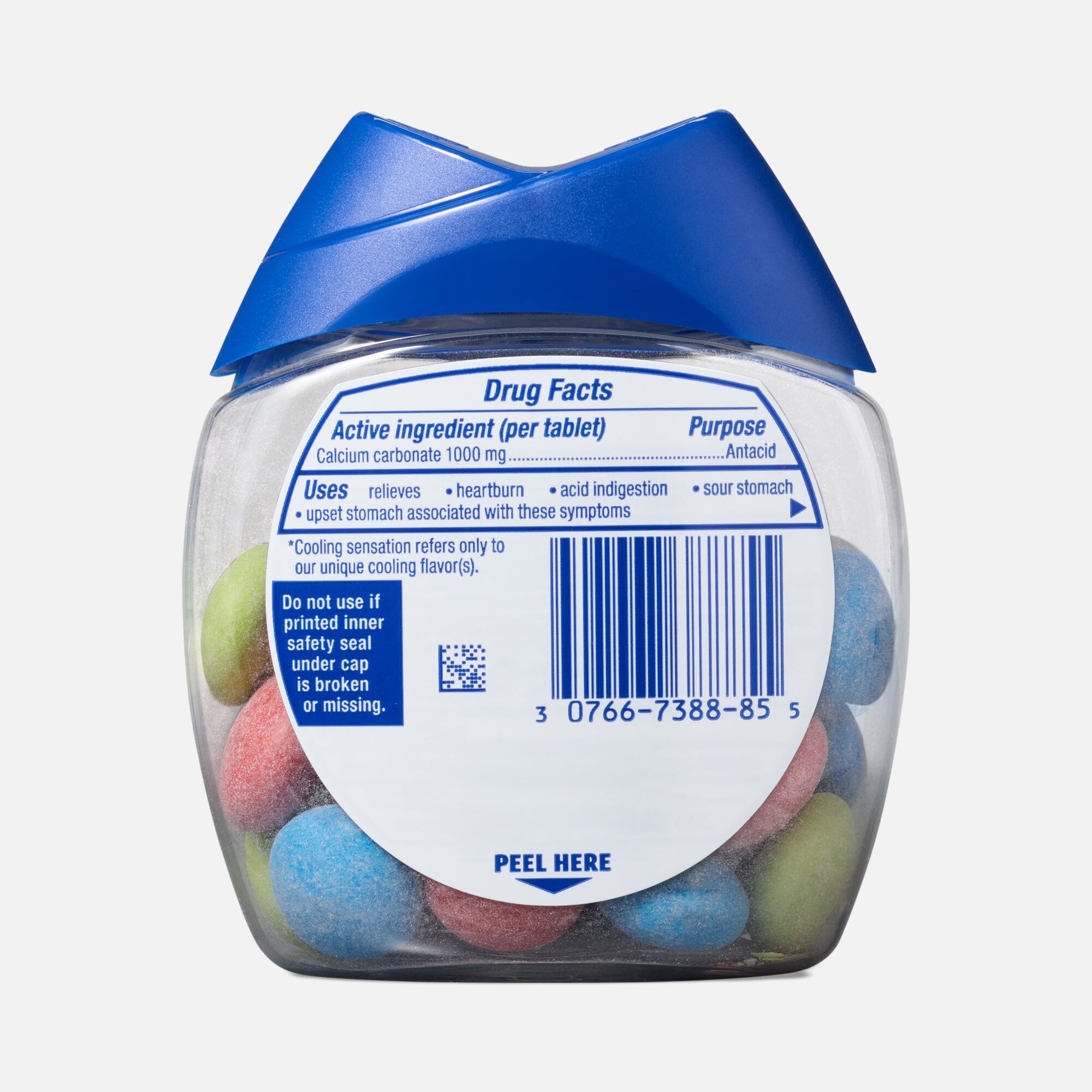 TUMS Ultra Strength Chewy Bites Cooling Sensation Antacid Chews, Fruit Fusion, 28 ct., , large
