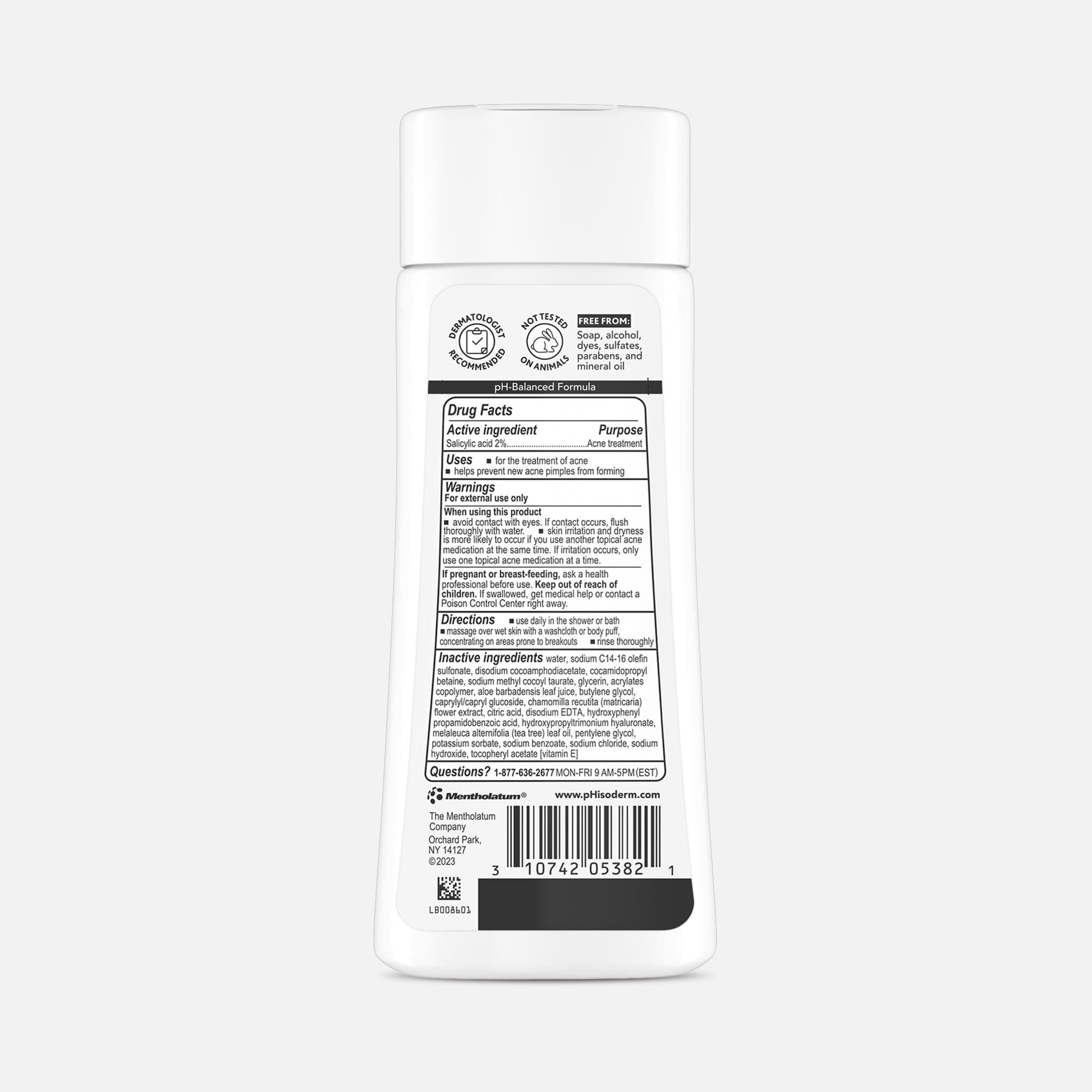 Phisoderm Anti-Blemish Body Wash, 10 oz., , large