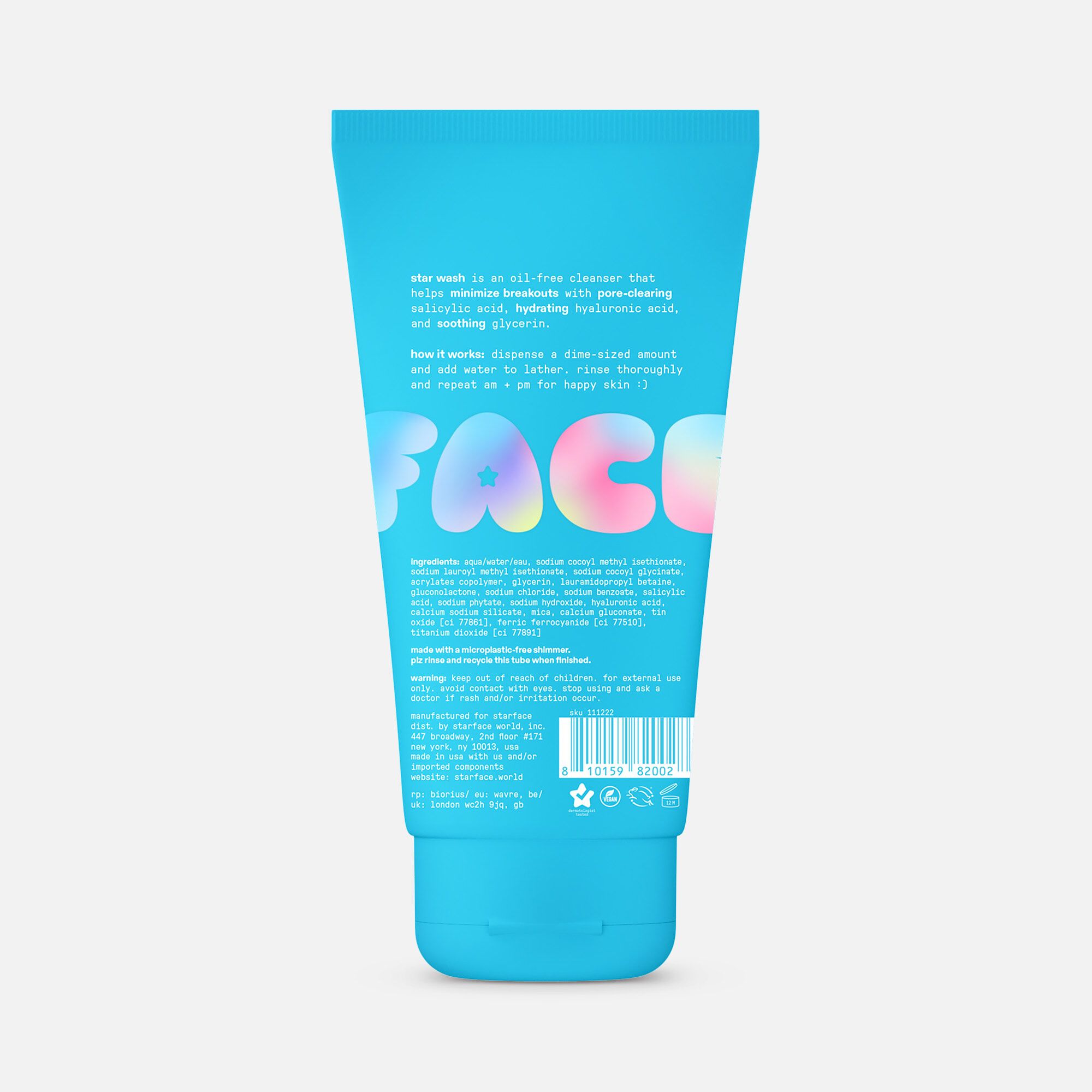 Starface Star Wash + Salicylic Acid,  5 fl oz., , large