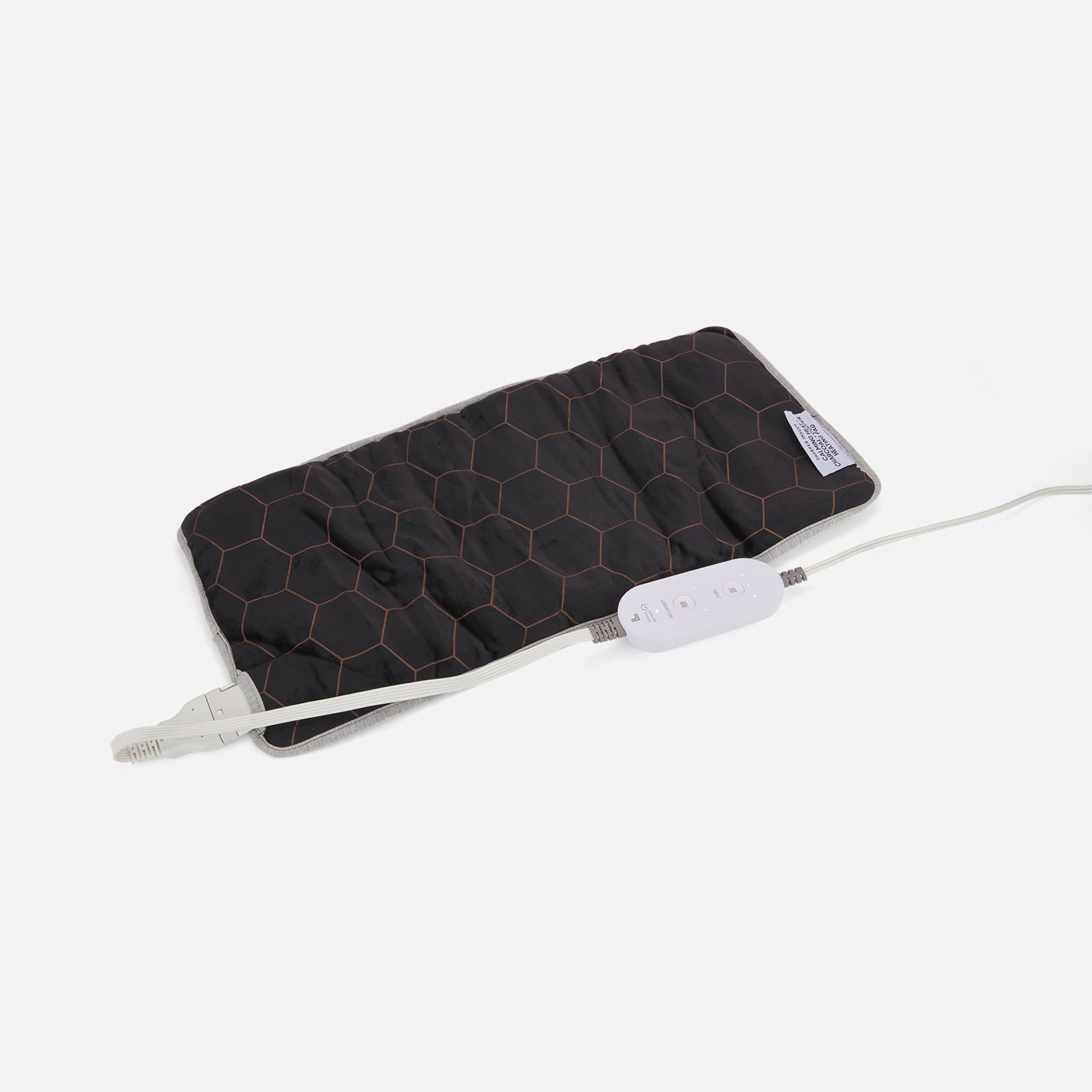 Sharper Image Calming Heat Copper and Charcoal Weighted Heating Pad, , large