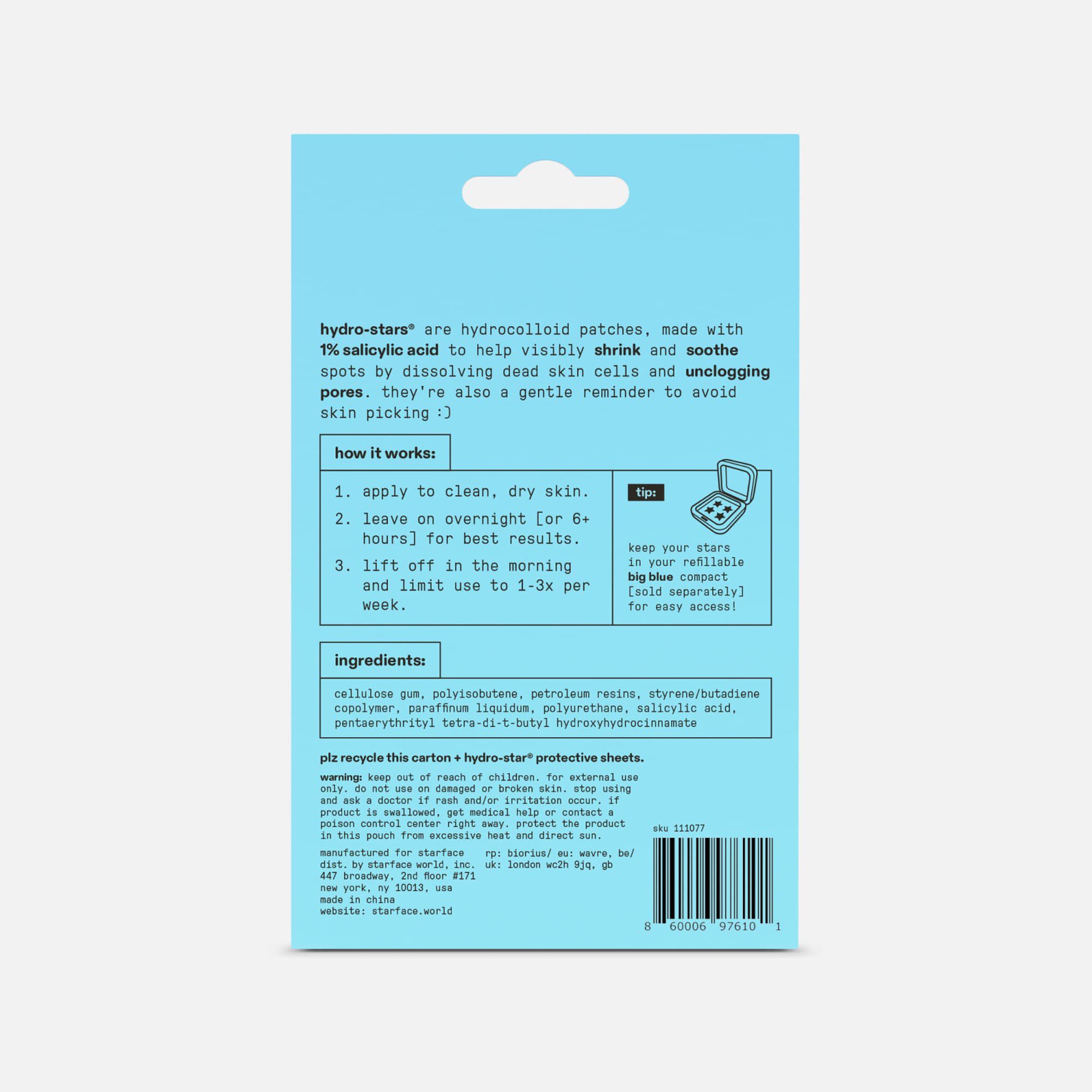 Starface Hydro-Star + Salicylic Acid Patches, 32 ct., , large