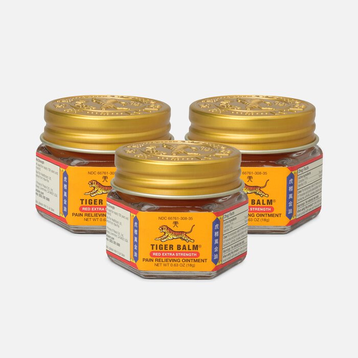 Tiger Balm Extra Strength Ointment, 18g, .63 oz. (3-Pack), , large