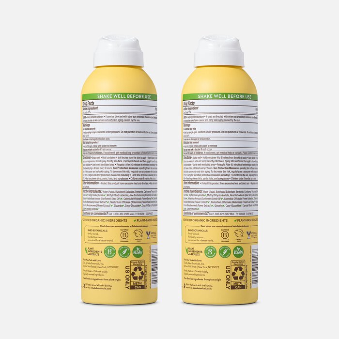 Babo Botanicals Sheer Zinc Continuous Spray Sunscreen, SPF 30, 6 fl oz. - 2-Pack, , large