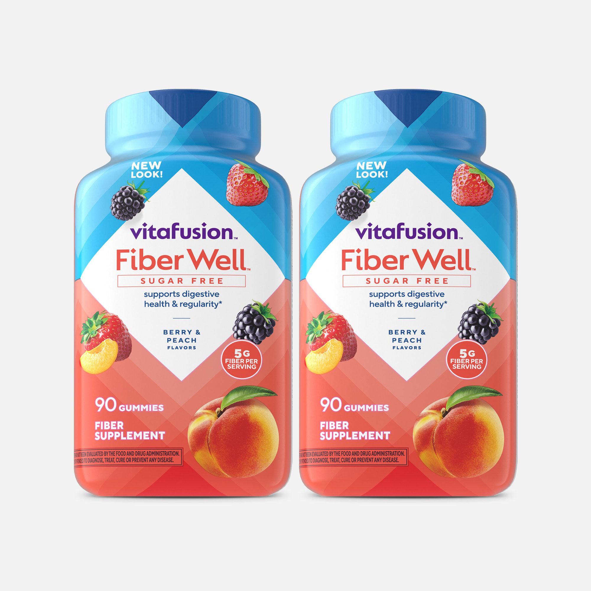 Vitafusion Fiber Well Gummies, Sugar-Free, 90 ct. (2-Pack)