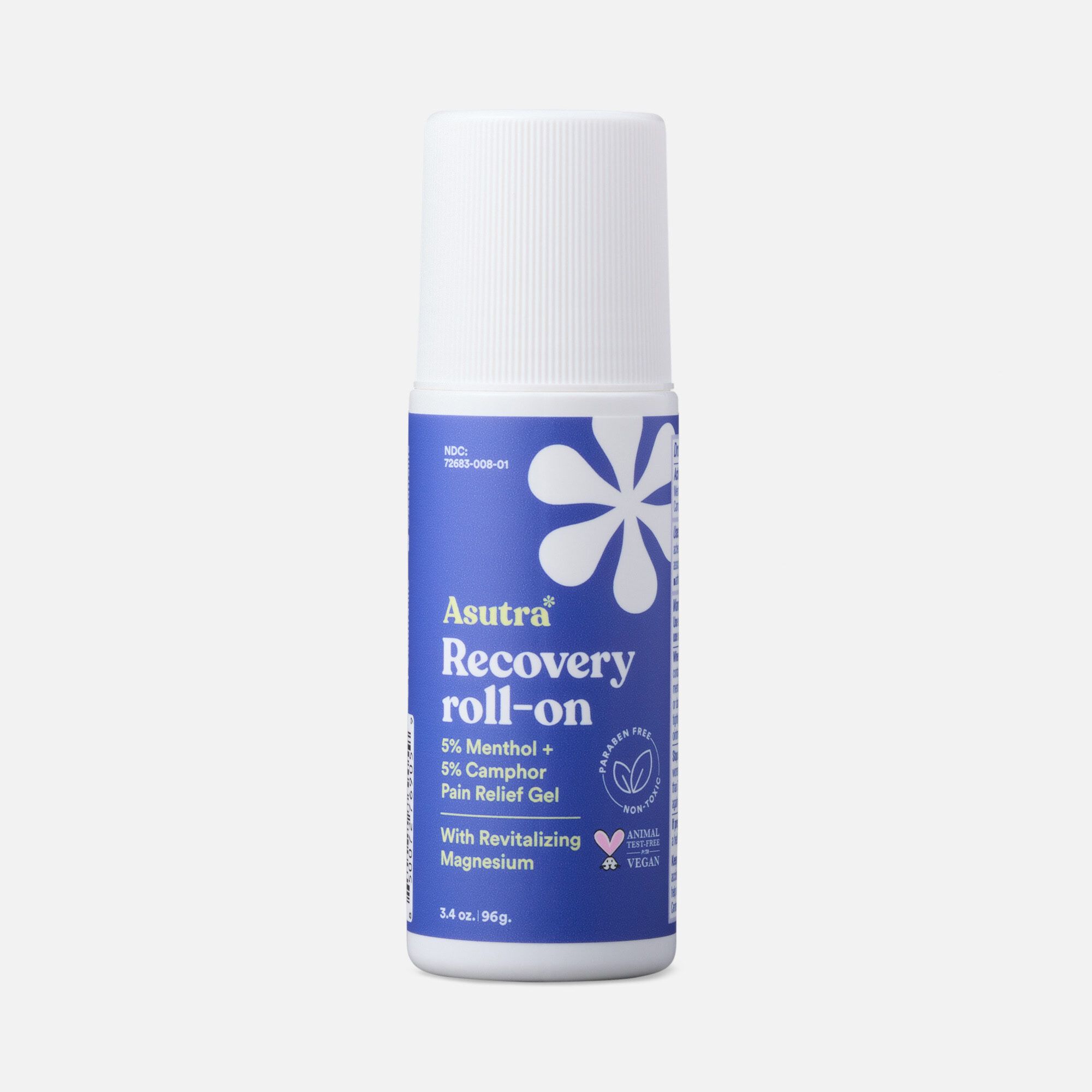 Asutra Recovery Roll On with Menthol, Camphor, and Magnesium, 3.4 oz., , large