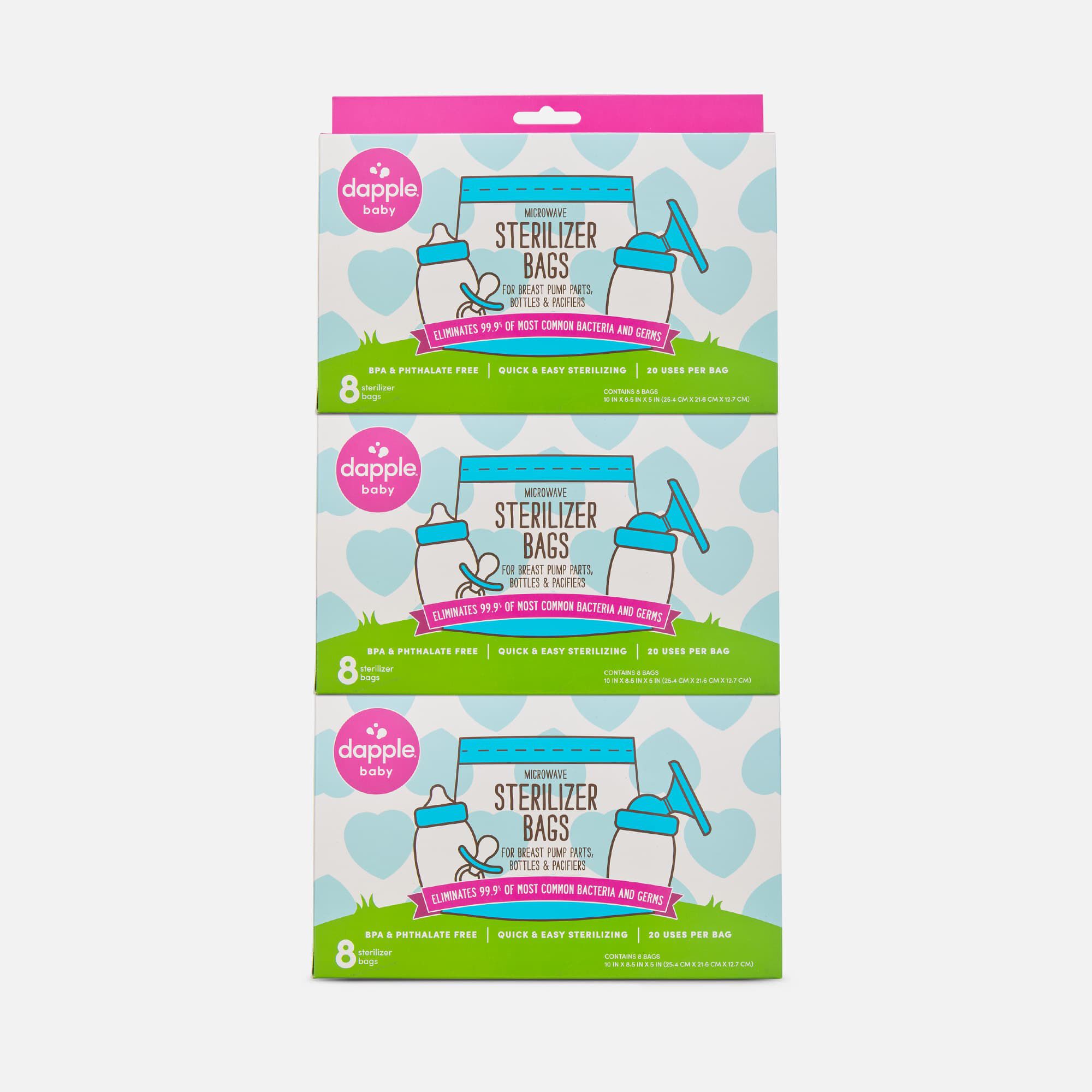 Dapple Baby Microwave Sterilizer Bags, 8 ct. (3-Pack), , large