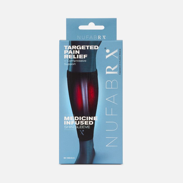 Nufabrx Medicine Infused Shin & Calf Sleeve, , large