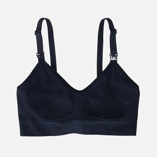 Ingrid + Isabel Basics Pumping + Nursing Bra, Black, Size S