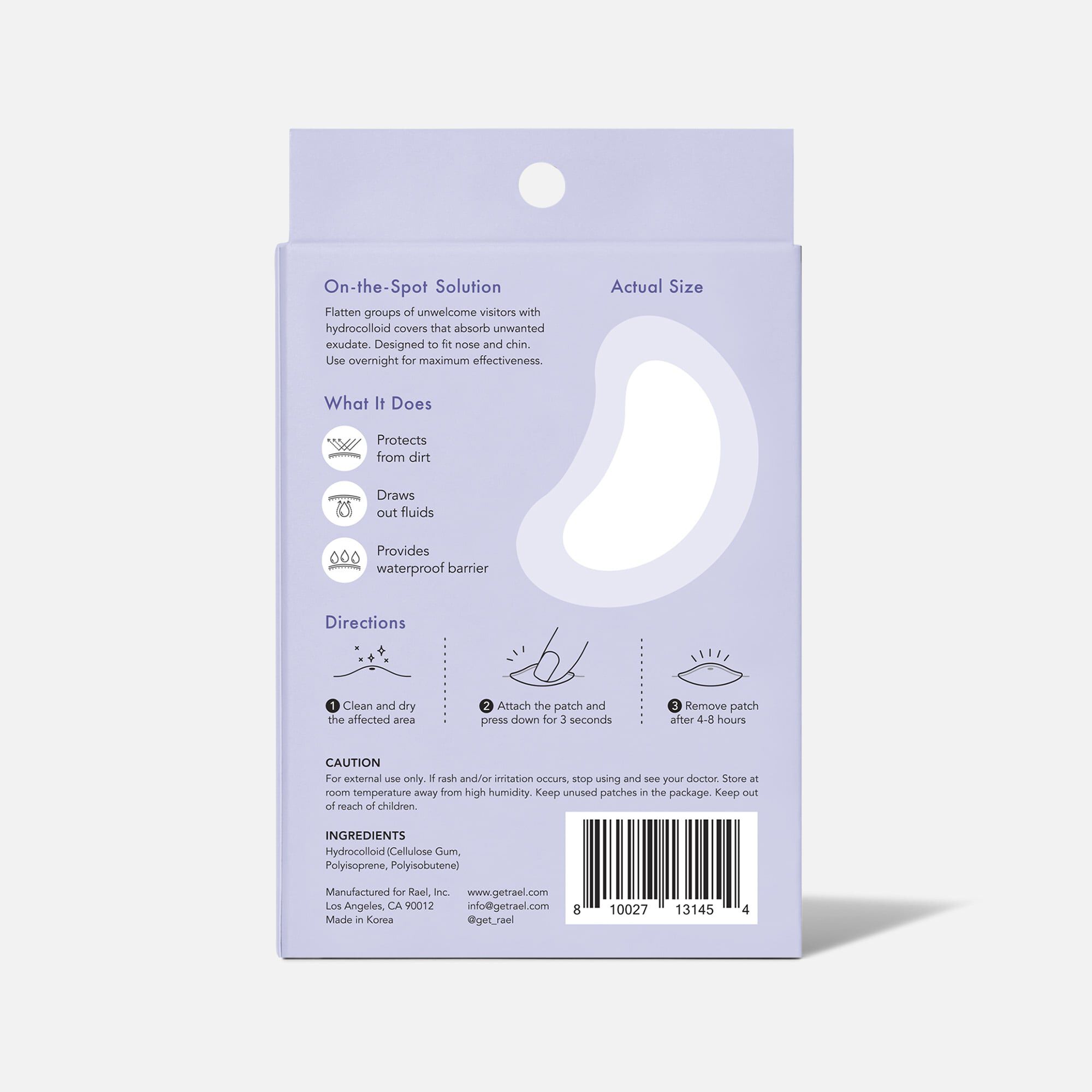 Rael Beauty Miracle Patch Spot Control Cover, 10 ct., , large