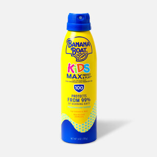 Banana Boat Kids MAX Protect and Play Continuous Spray Sunscreen, SPF 100, 6 fl oz.