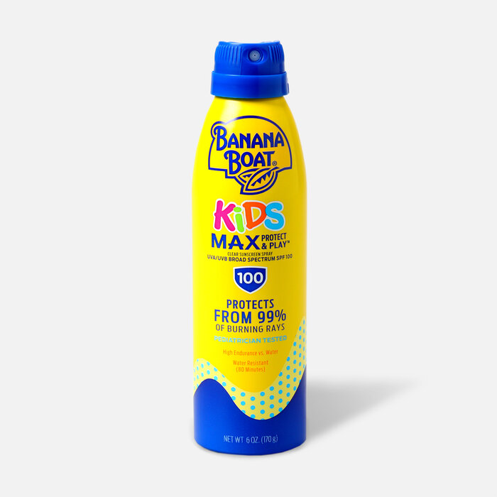 Banana Boat Kids MAX Protect and Play Continuous Spray Sunscreen, SPF 100, 6 fl oz., , large