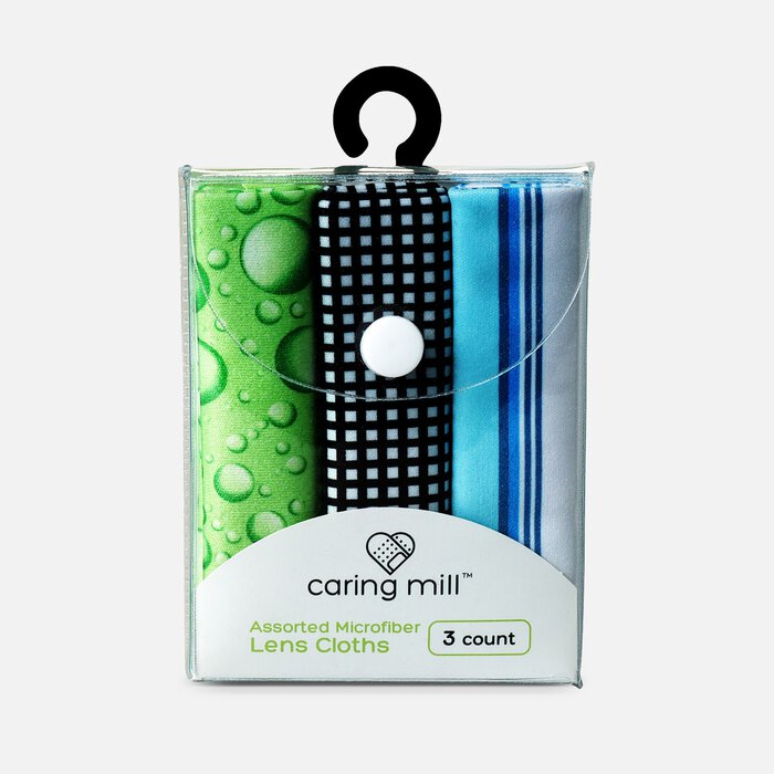 Caring Mill™ Lens Cloth, Microfiber, Assorted, 3-Pack, , large