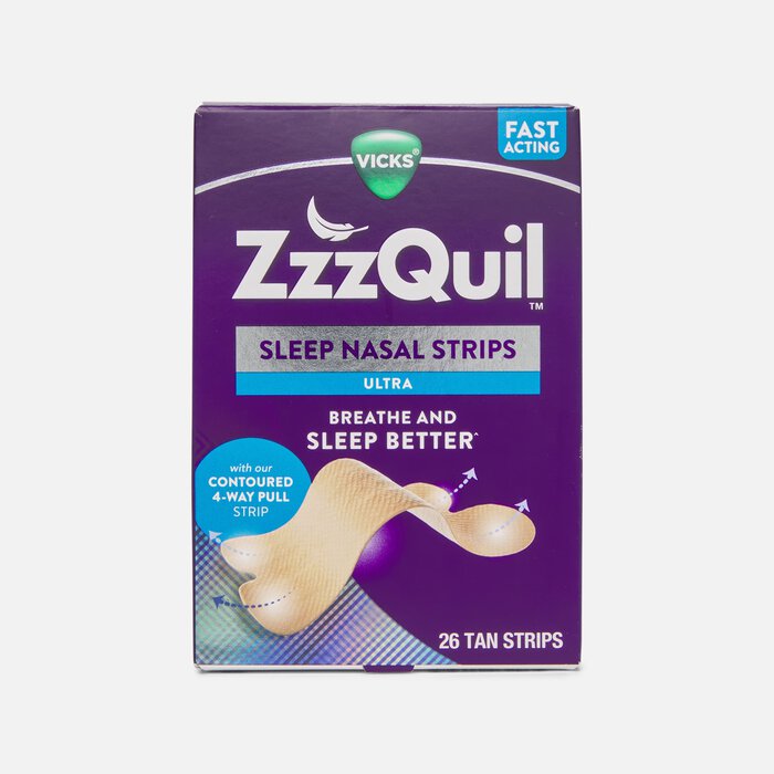 Vicks ZzzQuil Sleep Ultra Nasal Strips, Tan, 26 ct., Tan, large