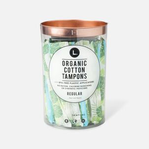 L. Organic Cotton Tampons with BPA-free Plastic Applicator