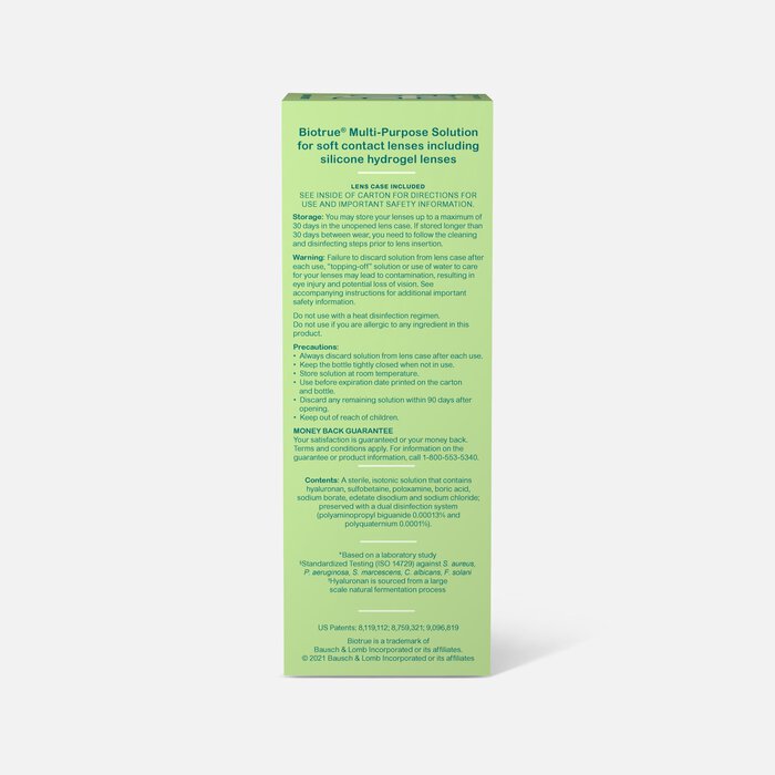 Bausch + Lomb Biotrue Multi-Purpose Solution for Soft Contact Lenses, 10 fl oz., , large